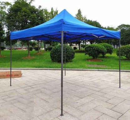 Cort Pavilion 3x3m Albastru Pliabil Cadru Metal pentru Curte, Gradina, Evenimente