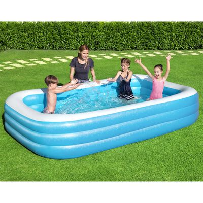 Piscina Gonflabila Familie JRH 3 metri , Capacitate 1075 l, Albastra 3m exterioara