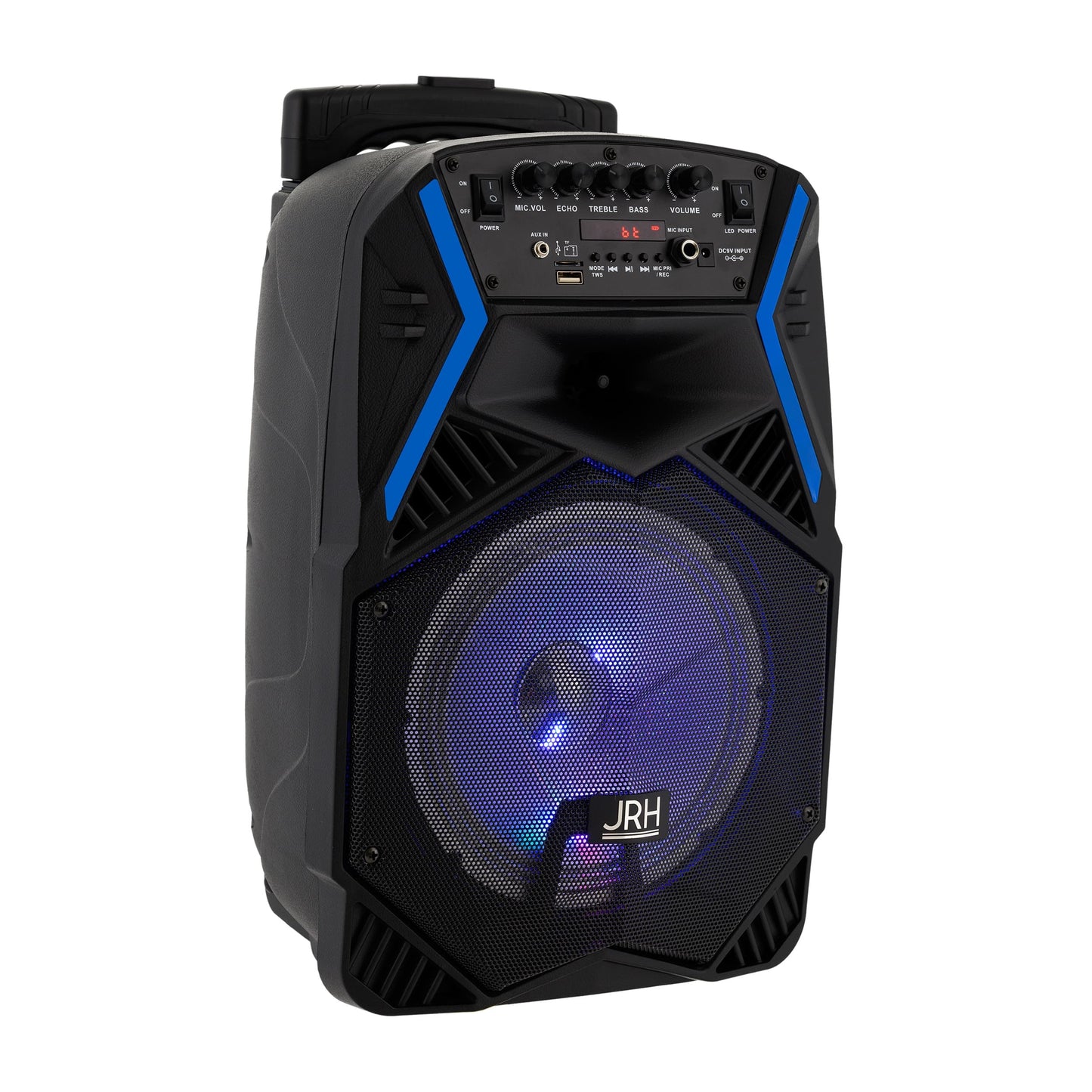 Boxa portabila tip troler JRH A81, 1800 mAh, USB, microfon wireless.