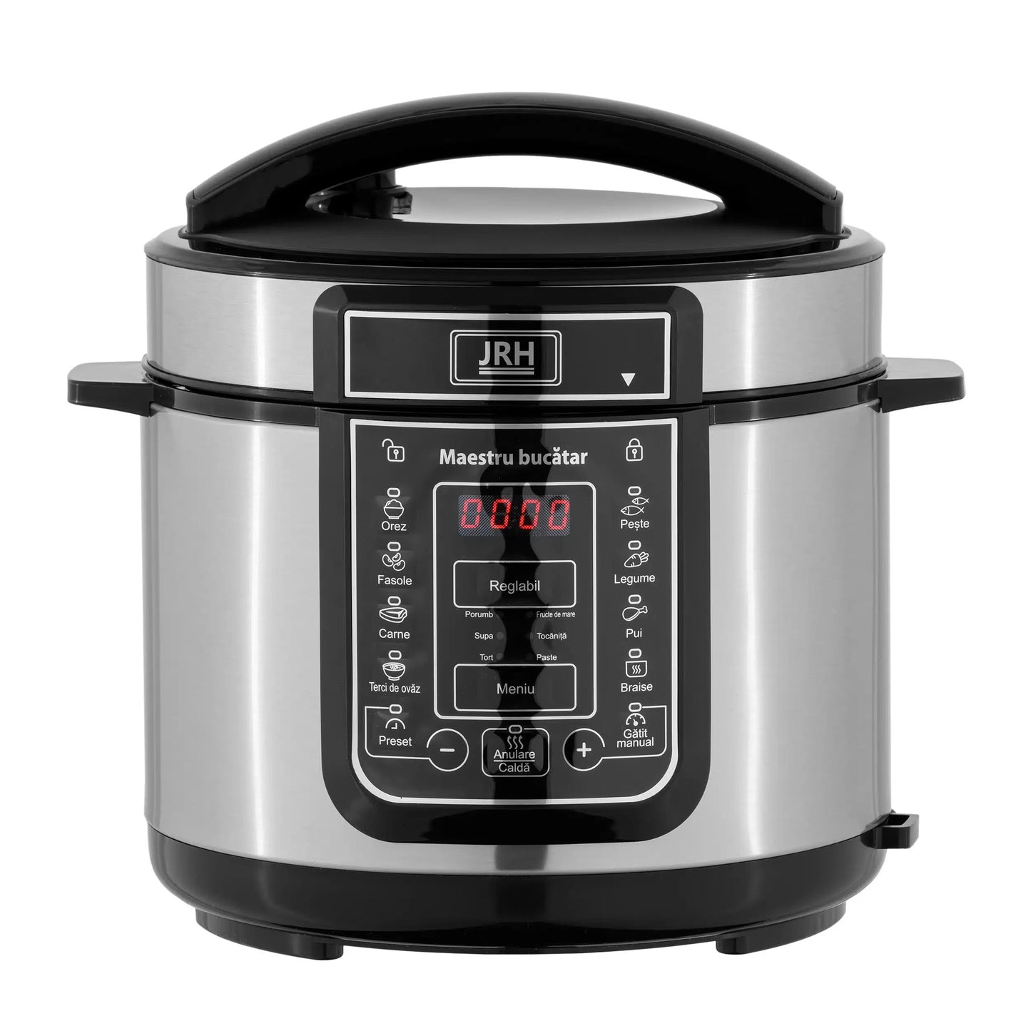oala electrica sub presiune 6l, 900W, 15 programe, negru-argintiu