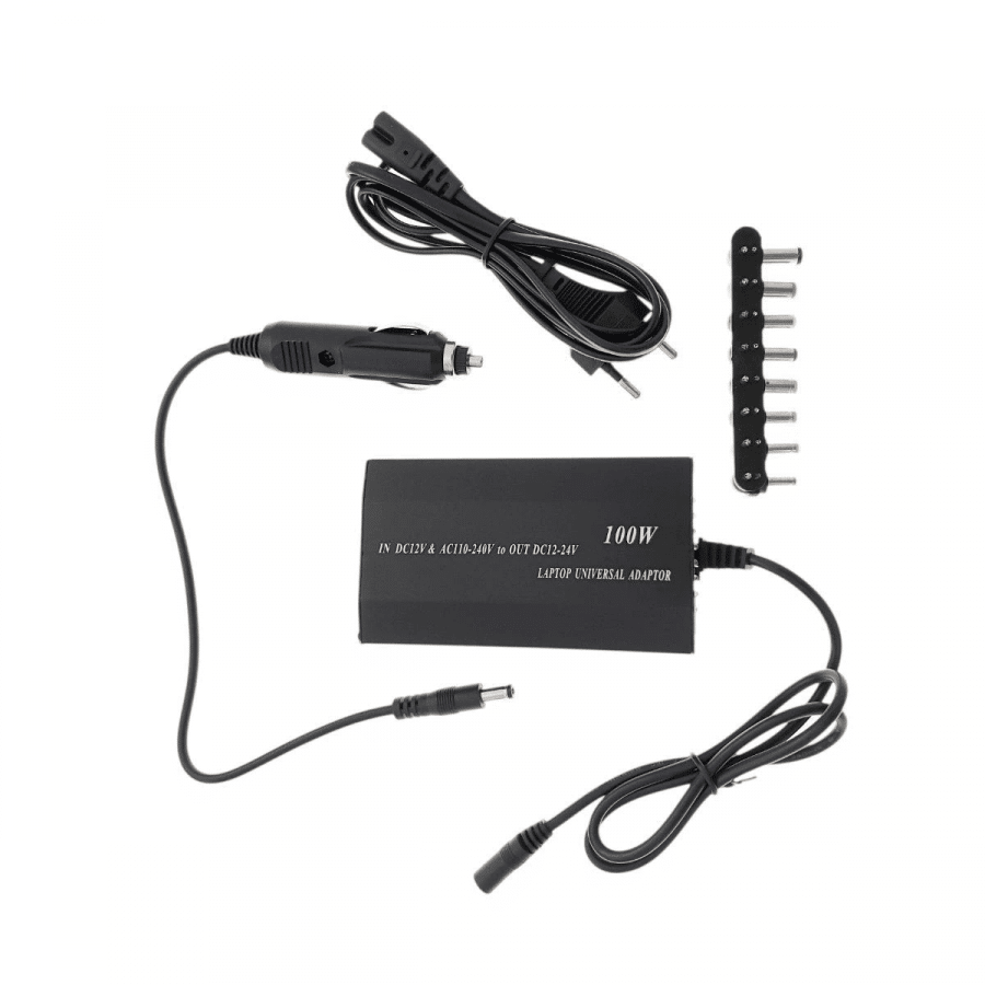 Incarcator universal de laptop cu priza auto – 100W.