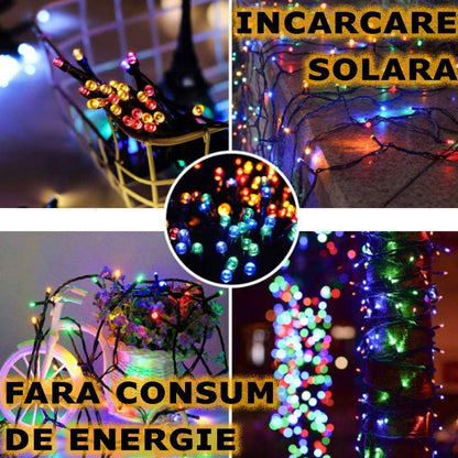 INSTALATIE SOLARA 50 METRI ROLA - GALBENA, MULTICOLORA, ALBASTRA