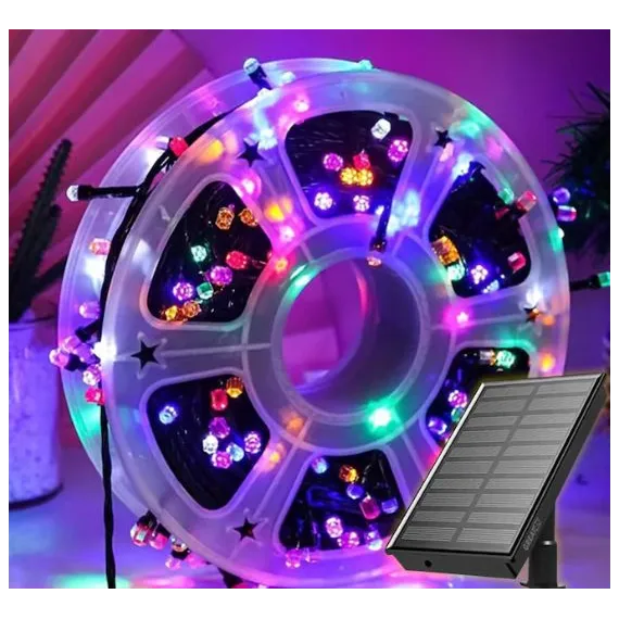 INSTALATIE SOLARA 50 METRI ROLA - GALBENA, MULTICOLORA, ALBASTRA