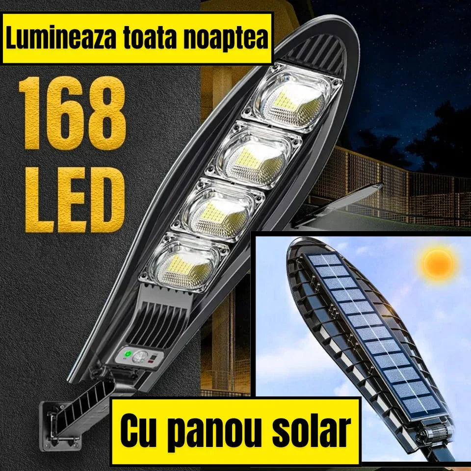 Lampa Stradala 1200W, Incarcare Solara, 55 CM