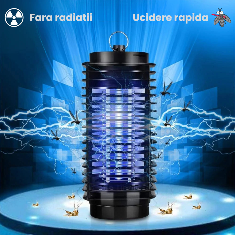 PACHET 1+1 GRATIS Lampa UV anti insecte cu radiatie 360° pentru interior sau exterior