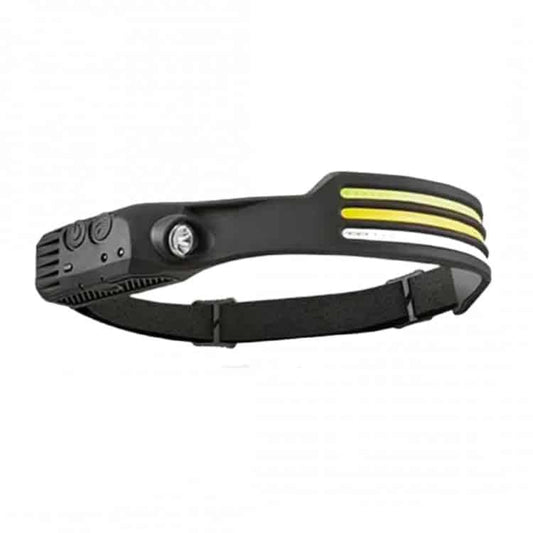 Lanterna de cap profesionala tip LED cu 3 benzi alb,rece si rosu, 1000 lumeni, acumulator 1200mah