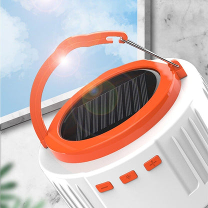 Lanternă solară cu 42 LED, reîncărcabilă prin USB, cu lumină difuzor fără fir, lampă pentru cort de camping, pentru iluminat de urgență în exterior/interioară