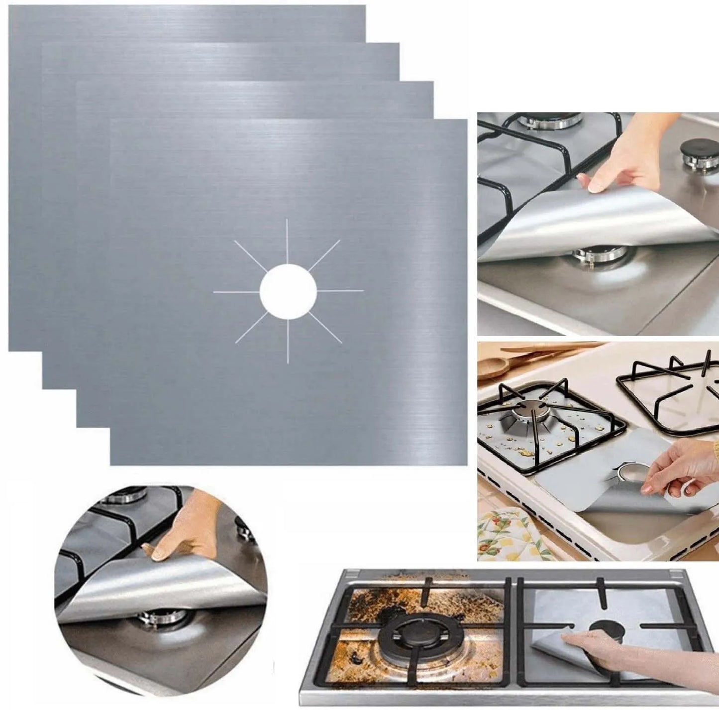 Folie de Protectie pentru Aragaz Argintie