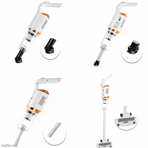 Aspirator Vertical Portabil Fara Fir, Wireless, 2 in 1, Fara sac, Control pe maner, Reincarcabil 0550