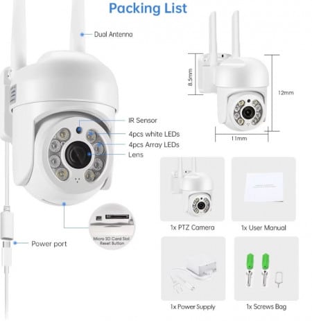 oferta pachet 2 camere jrh 2MP + 2 carduri cadou 32 GB
