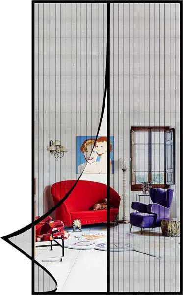 Plasa magnetica pentru tantari, Poliester, 120 x 210 cm, Negru
