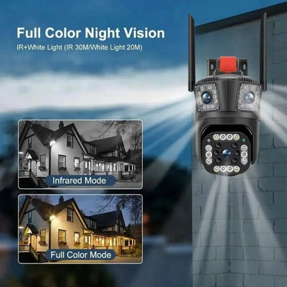 Camera Tripla cu 2 Alarme, WIFI
