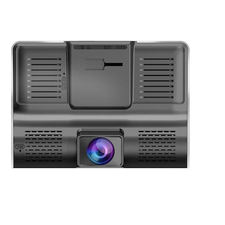 Camera de bord auto DVR Full HD cu 3 obiective fata, spate, interior