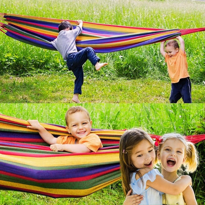 Hamac De Gardina 200×80 cm cu bara din lemn, bumbac, multicolor Share  Compara