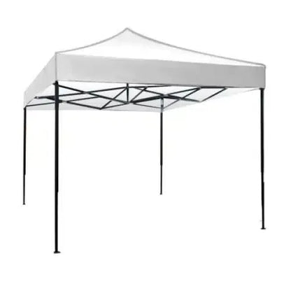 Cort Pavilion 3x3m alb Pliabil Cadru Metal pentru Curte, Gradina, Evenimente