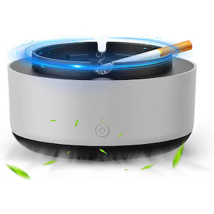 Scrumiera Electrica cu Aspiratie si Filtrare a Aerului, Stingere Automata, Inodora, Compacta