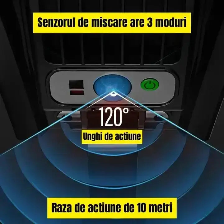 Lampa Stradala cu 90 LED-uri, Incarcare Solara, Lumineaza TOATA Noaptea, Senzor de Miscare