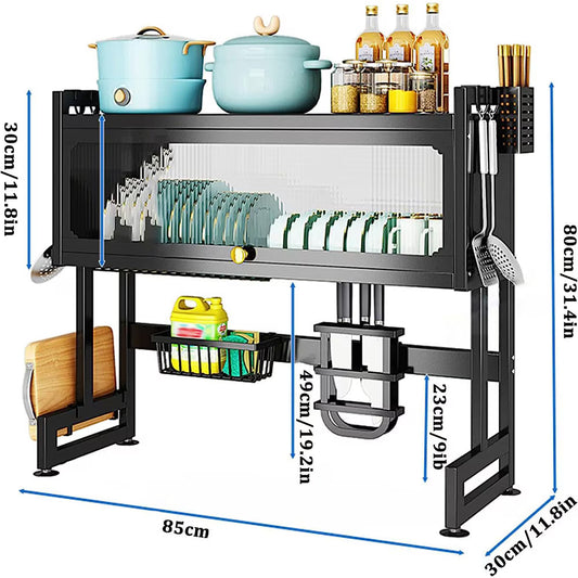 Scurgator Vase 85 Cm, Capac Transparent