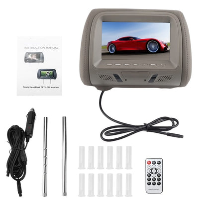 Set 2 Monitoare Auto 7 Inch pentru Tetieră – MP5 Player, Ecran HD, USB/SD, Difuzoare Integrate, Universal, Double DIN