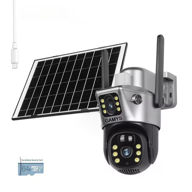 Camera Solar Wifi, Baterie 12 Mii, GRI