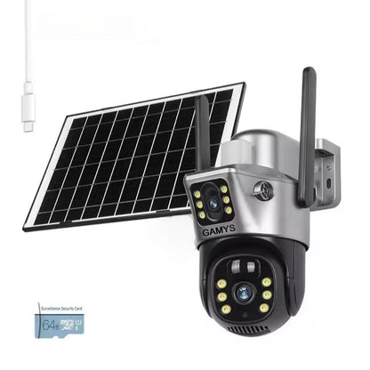 Camera Solar Wifi, Baterie 12 Mii, GRI