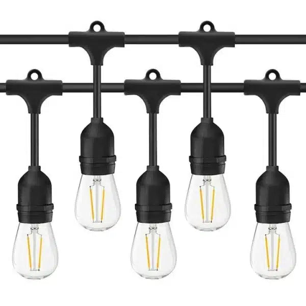 Ghirlanda luminoasa pentru gradina 10m, lumina calda (3000 K), protectie IP44, 10 becuri LED exterior