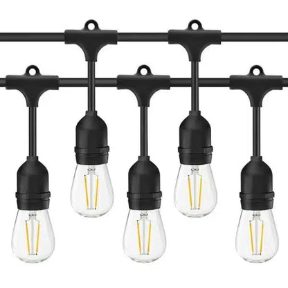 Ghirlanda luminoasa pentru gradina 10m, lumina calda (3000 K), protectie IP44, 10 becuri LED exterior