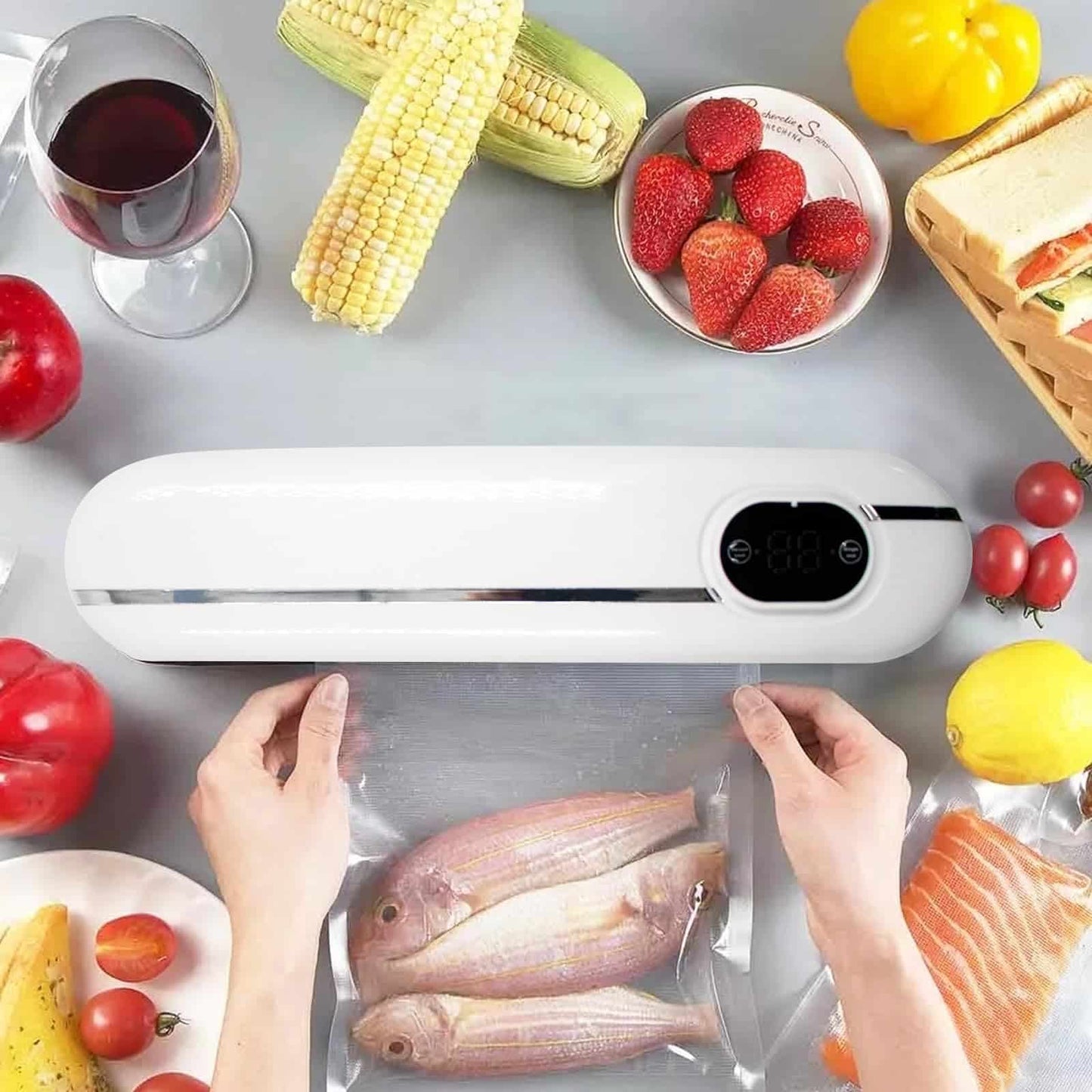 Aparat de vidat JRH, 30cm, LED, 2 moduri sigilare