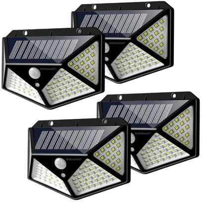 Oferta Set 4 Lampi solare 100LED, senzor de miscare