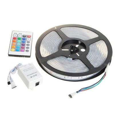 oferta 2 Banda LED SMD RGB , Lungime 5 Metri cu controller , telecomanda , transformator