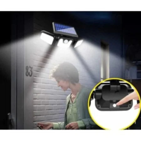 Set 4 Lampi cu incarcare Solara Senzor de Miscare Prindere pe Perete