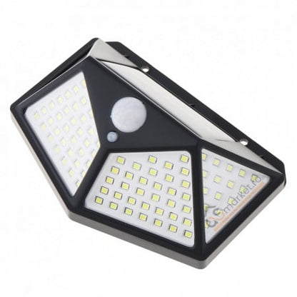 Set 5 Lampi ULTRA 100 LED Solare cu senzor de miscare si lumina 3 moduri ILUMINARE