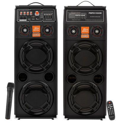 Set boxe active JRH 2321A Microphone wireless 600w.