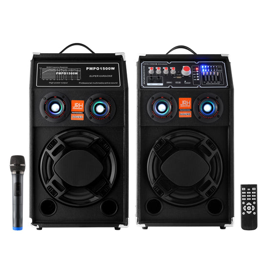Set boxe active Bluetooth 500W EQ5+ MICROPHONE WIRELESS