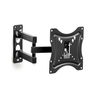 Suport TV de perete HDL-117B-42, doua brate, reglabil, 14″-42″, negru