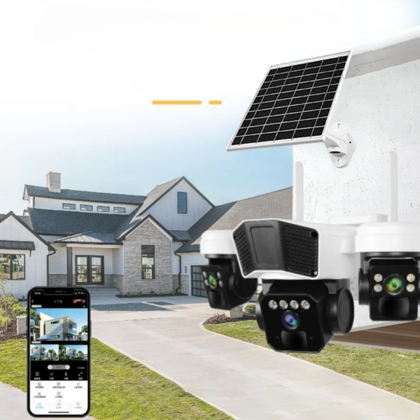 Camera de supraveghere EXTRATERESTRU 3 in 1 cu panou solar + CARD 128GB + CARTELA YOXO - 1 LUNA GRATUITA!