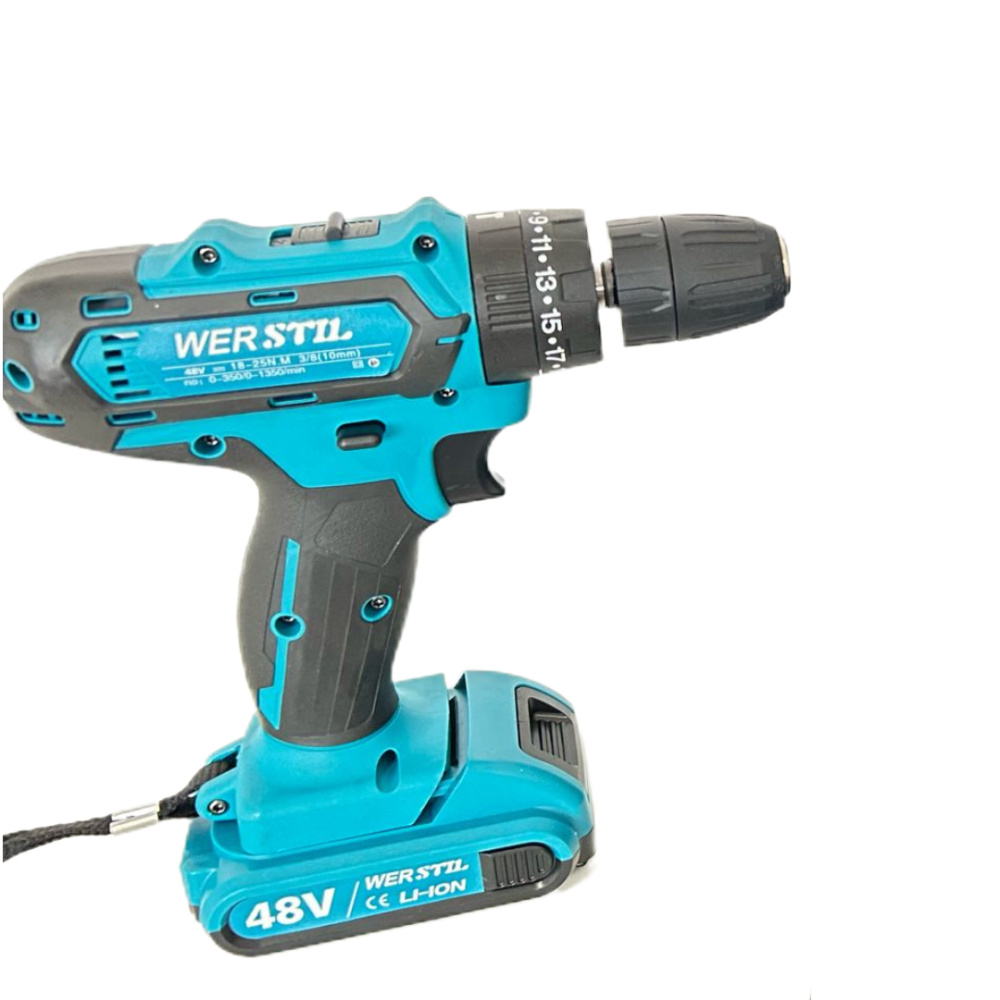 Trusa Bormasina Autofiletanta si Percutie  2 Acumulatori 48V 5Ah + 30 Accesorii