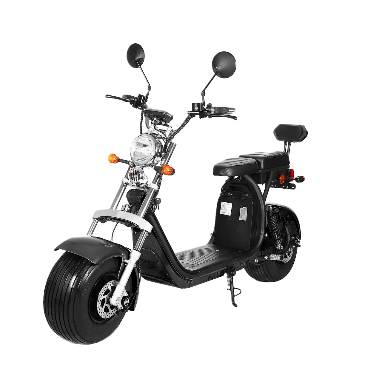 Scuter electric motor 1500w acmulator 20ah 60w JRH, 2 locuri NEGRU, viteaza 25km/h