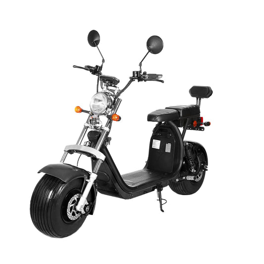 Scuter electric motor 1500w acmulator 20ah 60w JRH, 2 locuri NEGRU, viteaza 25km/h