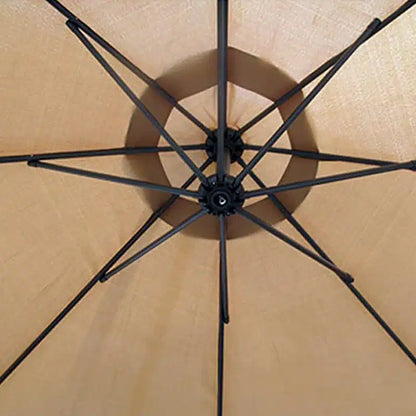 Umbrelă de Grădină 3m, Reglabilă, Suport Inclus Maro