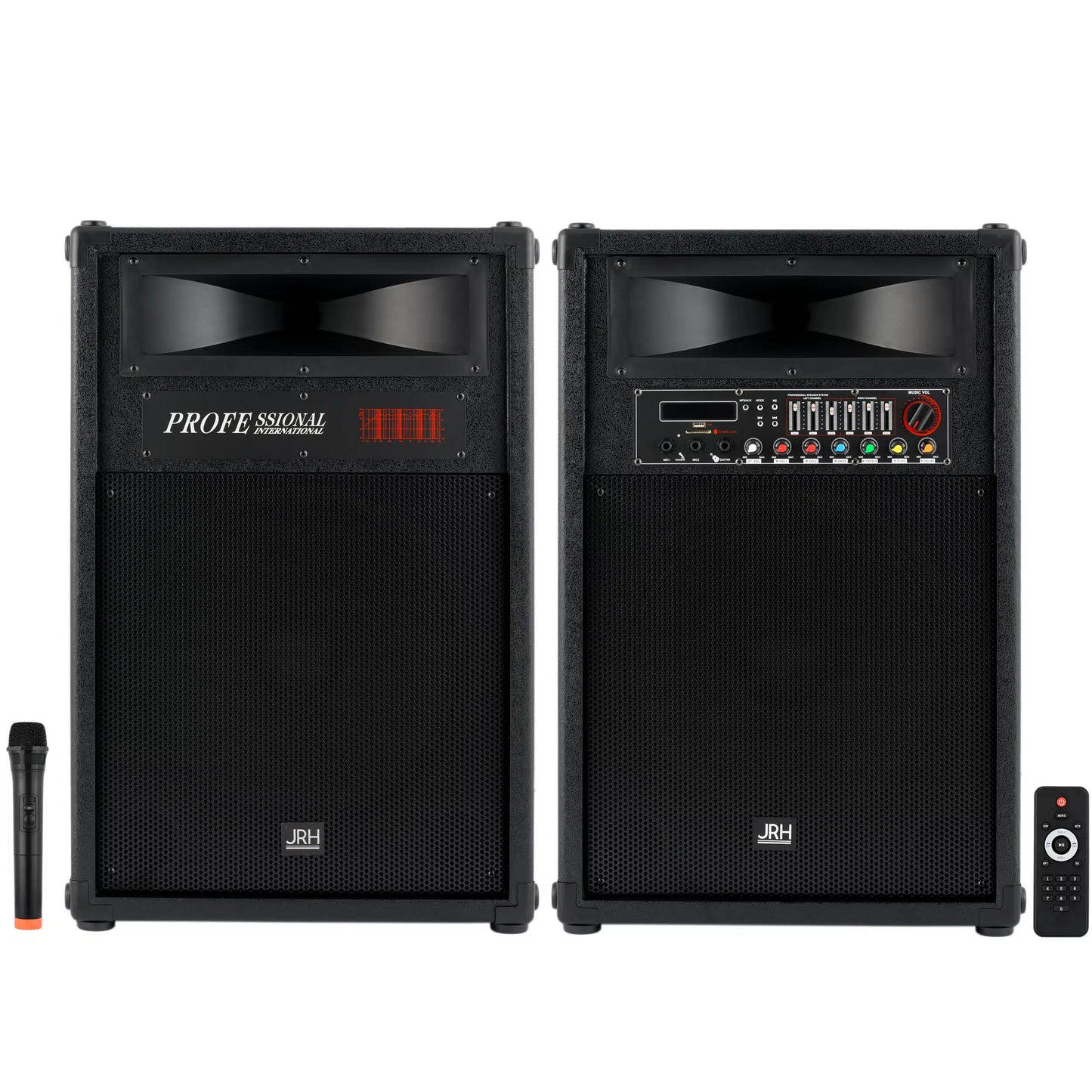 Set boxe JRH 2035 profesional ,13 equlizator. microphone si telecomanda
