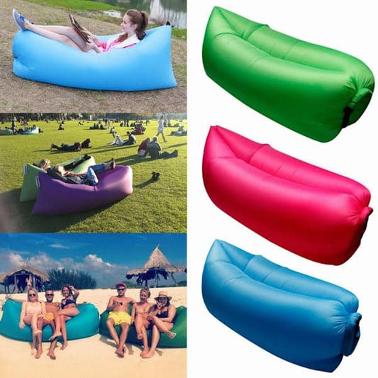 Sezlong gonflabil tip sac Saltea gonflabila Lazy Bag AIR SOFA umflare cu aer