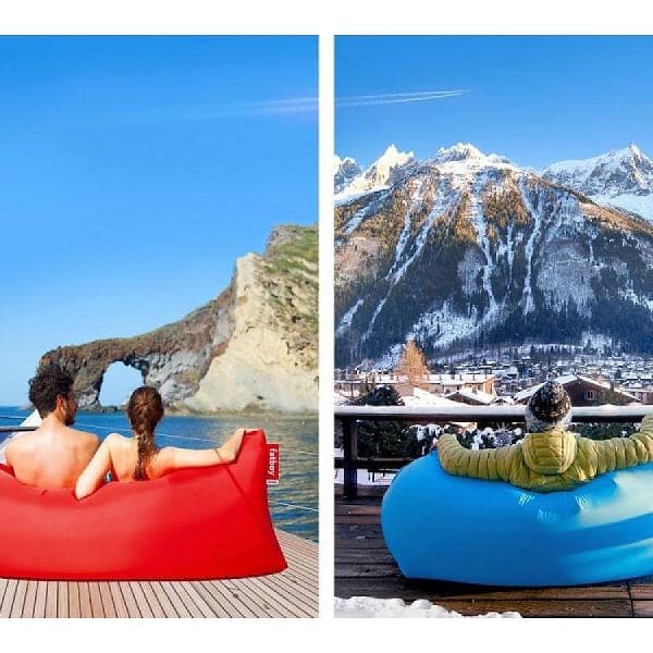 Sezlong gonflabil tip sac Saltea gonflabila Lazy Bag AIR SOFA umflare cu aer
