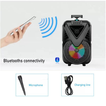 Boxa portabila ZQS-8133, microfon, 100W